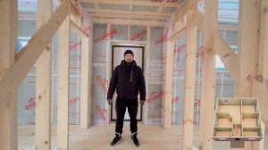 Одноэтажный дом 10х10 метров | Отделка Технониколь "Хауб