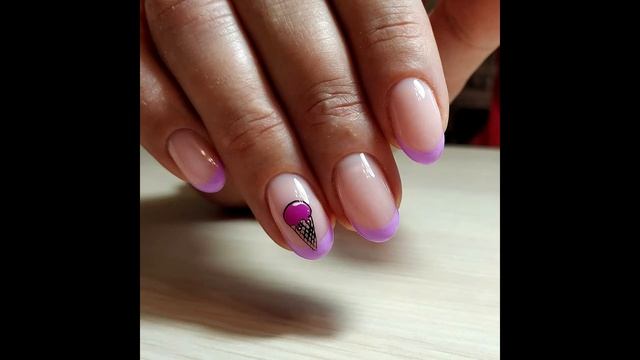 Рисунки на ногтях с френчем 💥 ИДЕИ МАНИКЮРА 💥 ДИЗАЙН НОГТЕЙ 💖💖💖