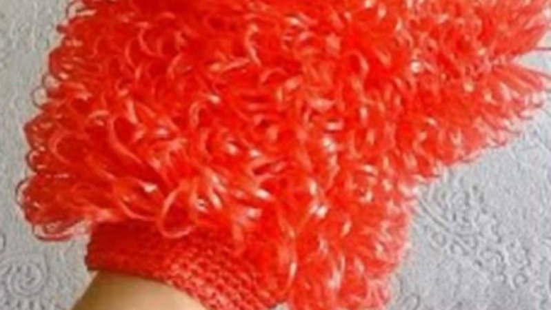 Довязываем мочалку! Жду новых идей для вязания