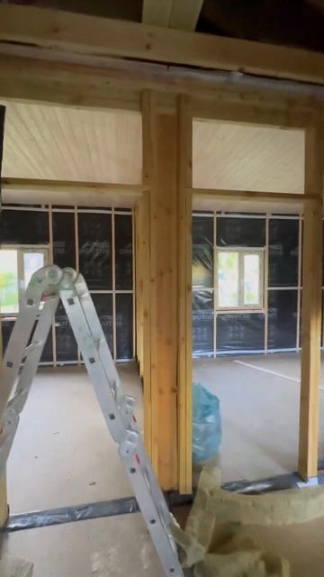 Каркасный дом 8х8, 1эт проект Румяный #строительство #ка смотреть онлайн