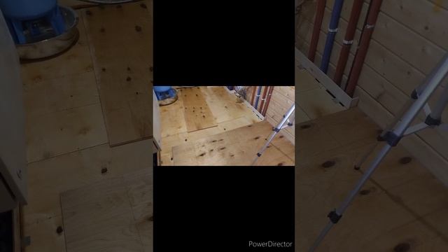 Керамогранит на деревянный пол в котельной. Интересно