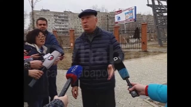 Соколов проверяет качество работ в парке Гагарина Хабаровск смотреть онлайн