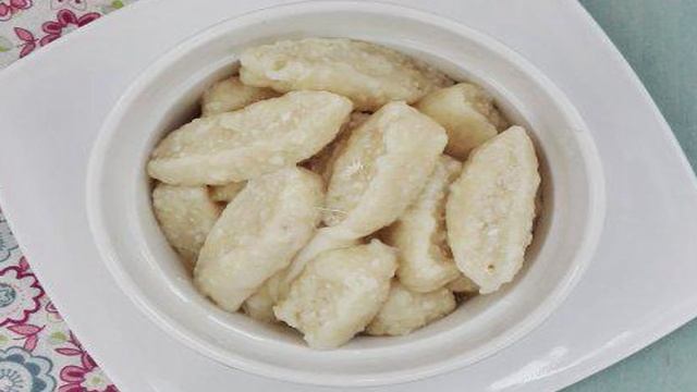 Ленивые вареники с бананом