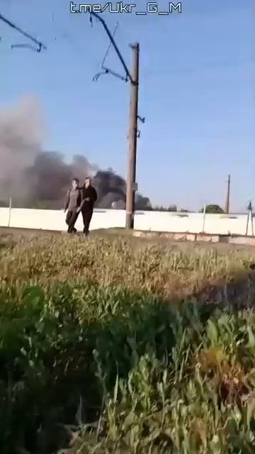 Кадры поражения "Геранью" цели противника в Дергачах Харьковской области, где был уничтожен логис...