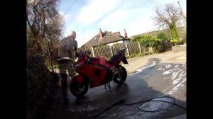 Triumph Sprint St 1050 Timelapse wash