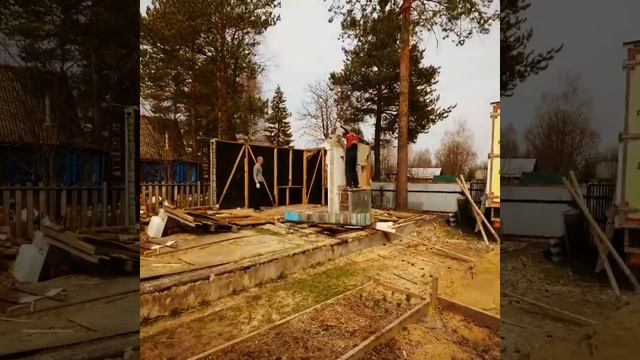 Демонтаж дачного домика. Аэропорт Ухта