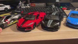 Обзор моделей Chevrolet Corvette C8 в 1/24 от Bburago, Maisto, Motormax, Welly