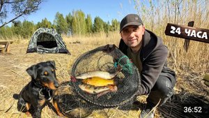 24-Часа на острове! Поставил вершы и сеть. Сделал пол на домик на дереве