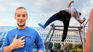 Паркурщики разносят площадку для ПАРКУРа! Колёк, Киря Колесников и Вован с Казахстана