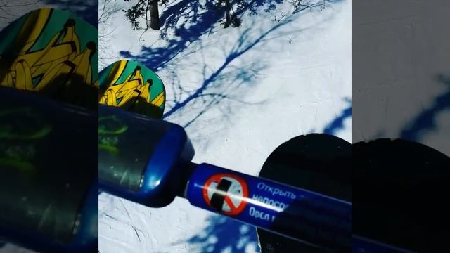 Крылатые качели так и напрашиваются! #шерегеш #манжеро смотреть онлайн