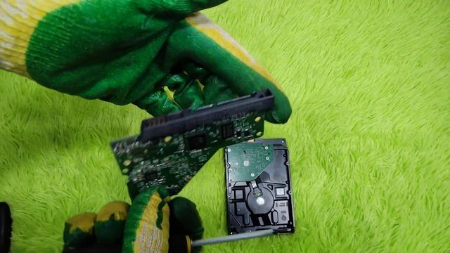 ( № 2 ) ПОДГОТОВКА ПЛАТЫ ОТ ЖЁСТКОГО ДИСКА для отправки. смотреть онлайн