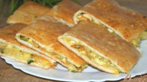 Пирог с капустой и яйцами