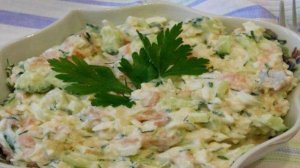 Салат с красной рыбой