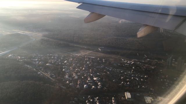 Подлет к Москве и посадка во Внуково - 10 утра 22.11.2019 - 4К смотреть онлайн