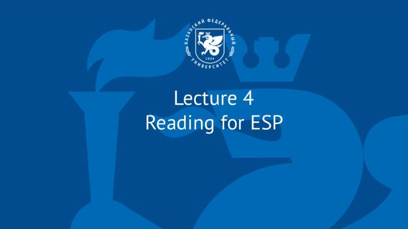 Lecture 4 ESP