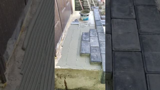 укладання тротуарної плитки під гребінку 6мм смотреть онлайн
