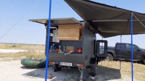 Самодельная веерная маркиза для внедорожного караван