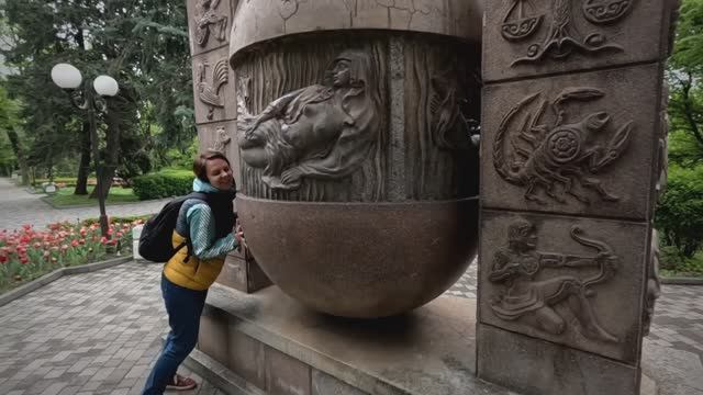 Железноводск пасмурный, прогулка по курортному парку смотреть онлайн