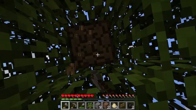 Minecraft НО ЭТО ОДИН БЛОК! Построил сад из деревьев ! смотреть онлайн