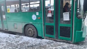 Обзор на сломанный автобус ГОЛАЗ-АКА-5225 К 015 ТВ 66, Маршрут 47 (автобус уехал в депо своим ходом