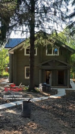 Цена дома: Сколько стоит этот дом из оцилиндрованного бревна. Строительство в М.О