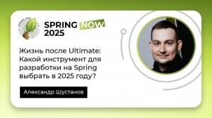 Жизнь после Ultimate: Какой инструмент для разработки на Spring выбрать в 2025 году?