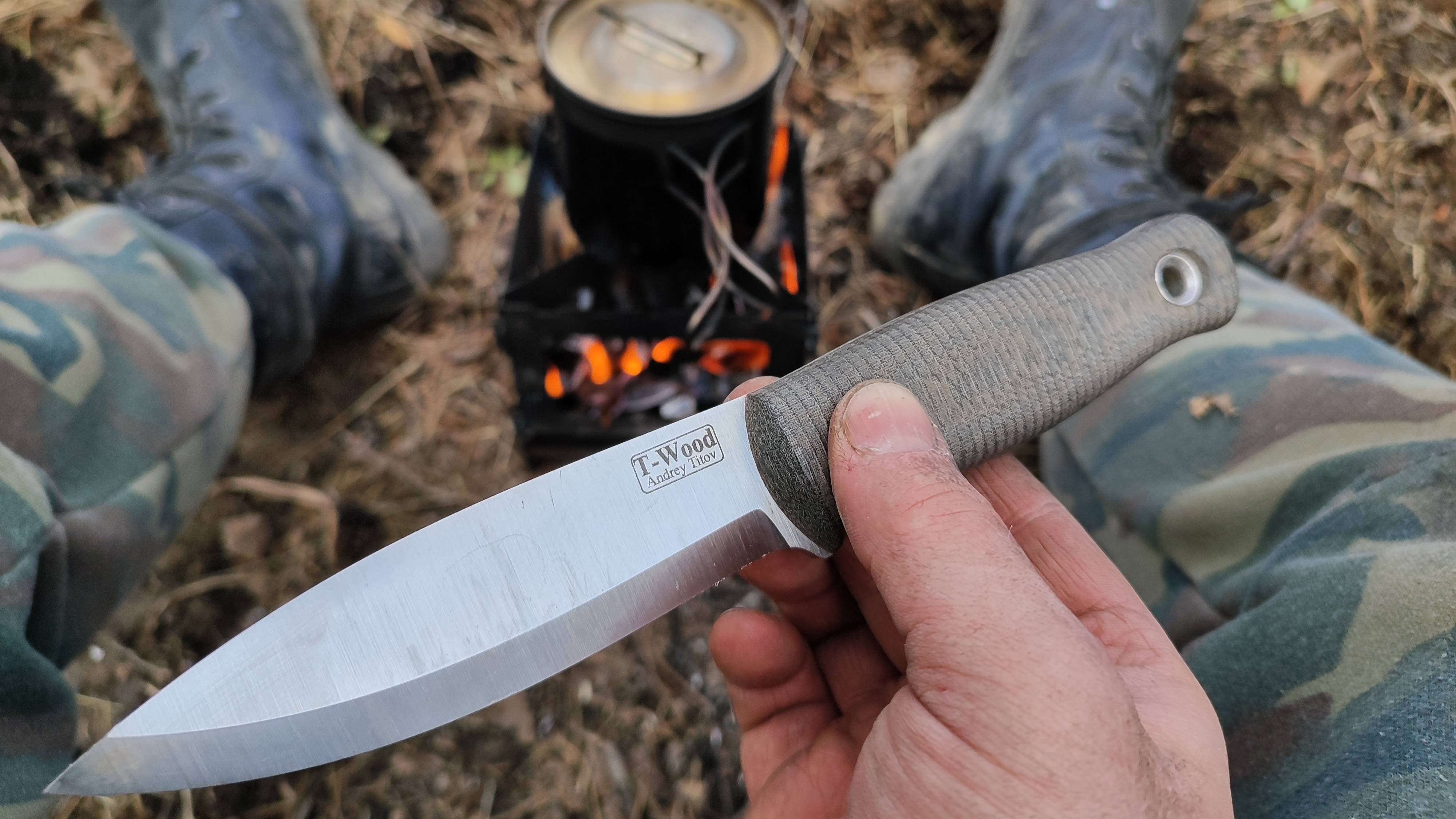 Нож T-Wood бушкрафт, Victorinox, пила, минимум снаряжения, лес, горы.