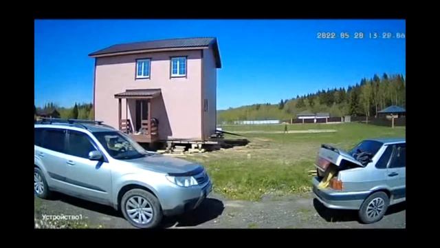 Передвижение дома 8х8м на 24м