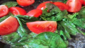 Омлет со шпинатом