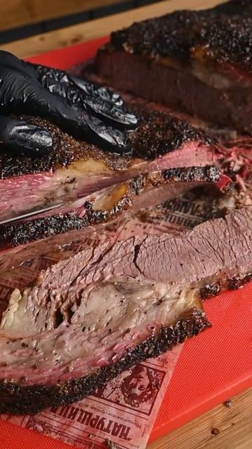 Что будет с мясом за 16 часов в смокере? #брискет #рецеп? смотреть онлайн