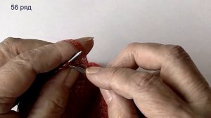 Палантин или шарф спицами. Двухсторонний узор спицами. Часть 2.