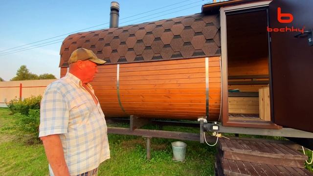 Отзыв и обзор на баню от Bochky® Квадро Мега-2-СВ Long спустя