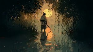 Самурай в Болоте | Samurai Wanders through the Swamps - Живые Обои