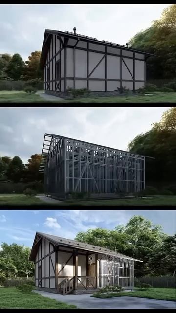 Каркас дома 63,5 м2 за ₽1 109 000 для 2-го ❄️ #каркас #стройка смотреть онлайн