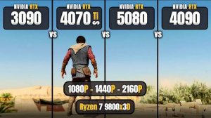 RTX 5080 vs RTX 4090 vs RTX 4070 Ti Super vs RTX 3090 - Ultimate Comparison