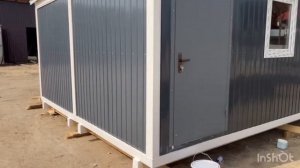 Двойная бытовка - модуль (варианты внутренней отделки)