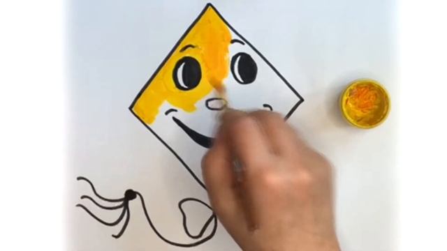 Bolalar uchun uçurtma chizish | Рисунок воздушного змея для детей | How to draw a kite