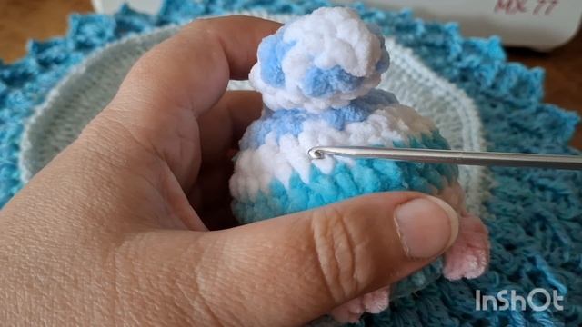 Триостарты мая. Второй старт. Кот- колобок из остатков плюшевой пряжи