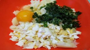 Ленивые картофельные зразы с яйцом и зеленью