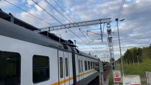 Электропоезд ЭП2Д-0028 пл.Малые Вяземы до ст.Дмитров. 07.05.2025.