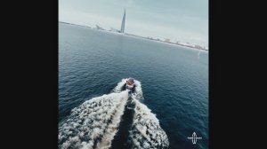 Фанкивейк - вейксерф на Крестовском. Катер Supra SA. FunkyWake