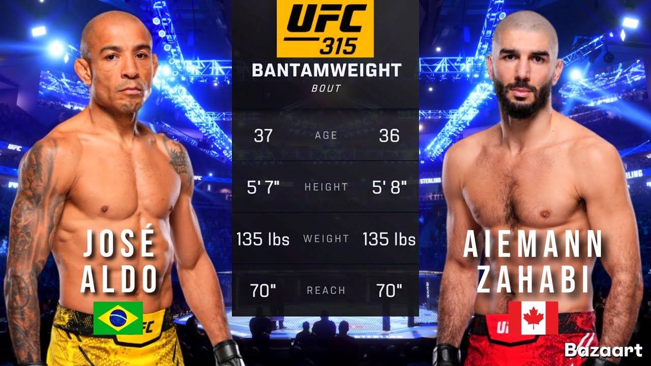 ЖОЗЕ АЛЬДО ПРОТИВ АЙМАННА ЗАХАБИ - UFC 315