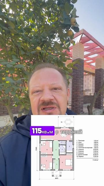 Дом 115 м2 в пригороде Ростова-на-Дону  (станица Ольгинск