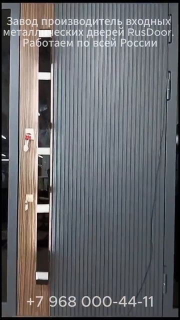 Входная металлическая дверь с подсветкой