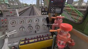 запуск  електровоза вл82м и росказую  в игре RTrainSim