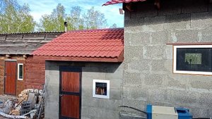 Полимер песчаная черепица после зимы.