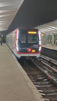 Ст.м.ВЫХИНО🚇Прибывающий-посадки нет#Москва✨12.03.2025 #russia#travel