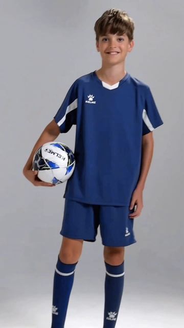 Детская футбольная форма (синий) KELME/ Football suit (dark blue) #footb смотреть онлайн