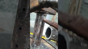 Маленькая печь на отработке