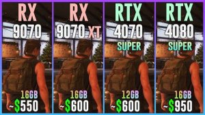 RX 9070 vs RX 9070 XT vs RTX 4070 SUPER vs RTX 4080 SUPER - Test in 20 Games